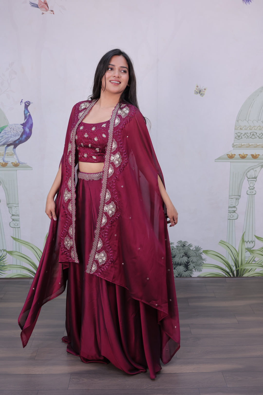 Designer Festive Indo-Western Ghaghra Set