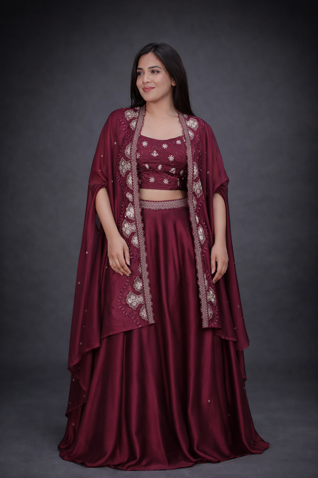 Designer Festive Indo-Western Ghaghra Set