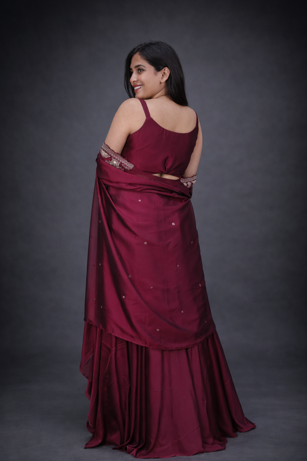 Designer Festive Indo-Western Ghaghra Set