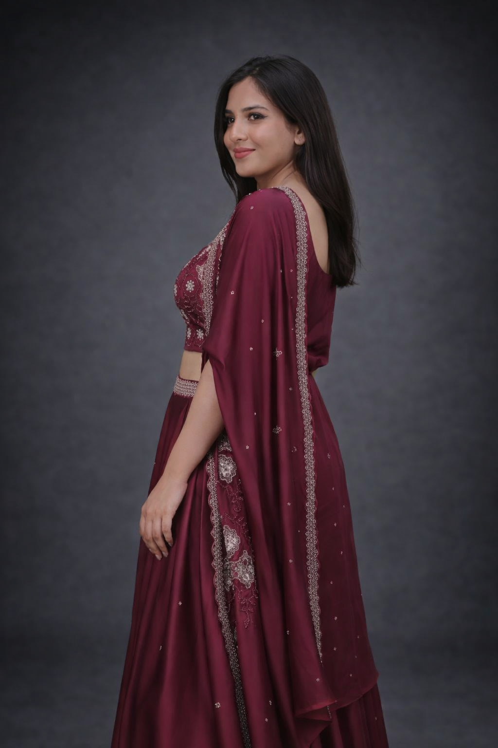 Designer Festive Indo-Western Ghaghra Set